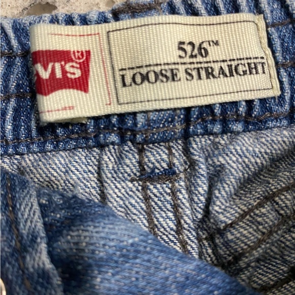 Levi’s 526 loose straight stone washed blue jeans 12 month - Picture 4 of 5